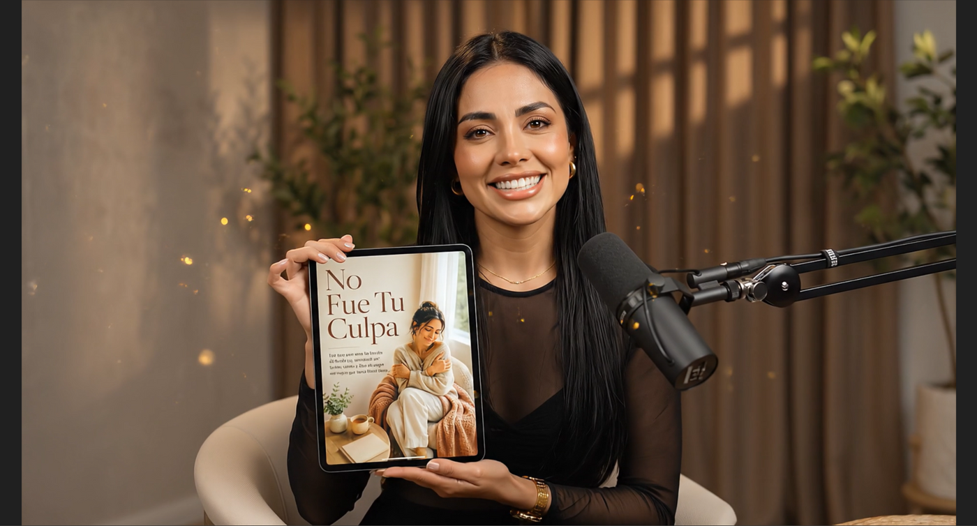 Presentación del ebook digital No Fue Tu Culpa en una tablet